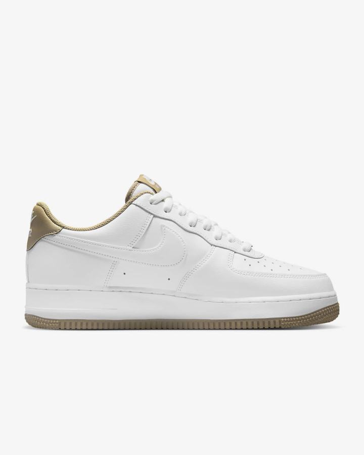 Zapatillas Nike Air Force 1 '07 Hombre Blancas Kaki Blancas | BDYJS-3749