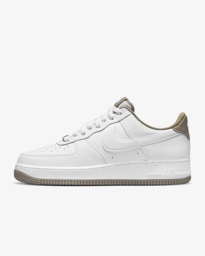 Zapatillas Nike Air Force 1 \'07 Hombre Blancas Kaki Blancas | BDYJS-3749