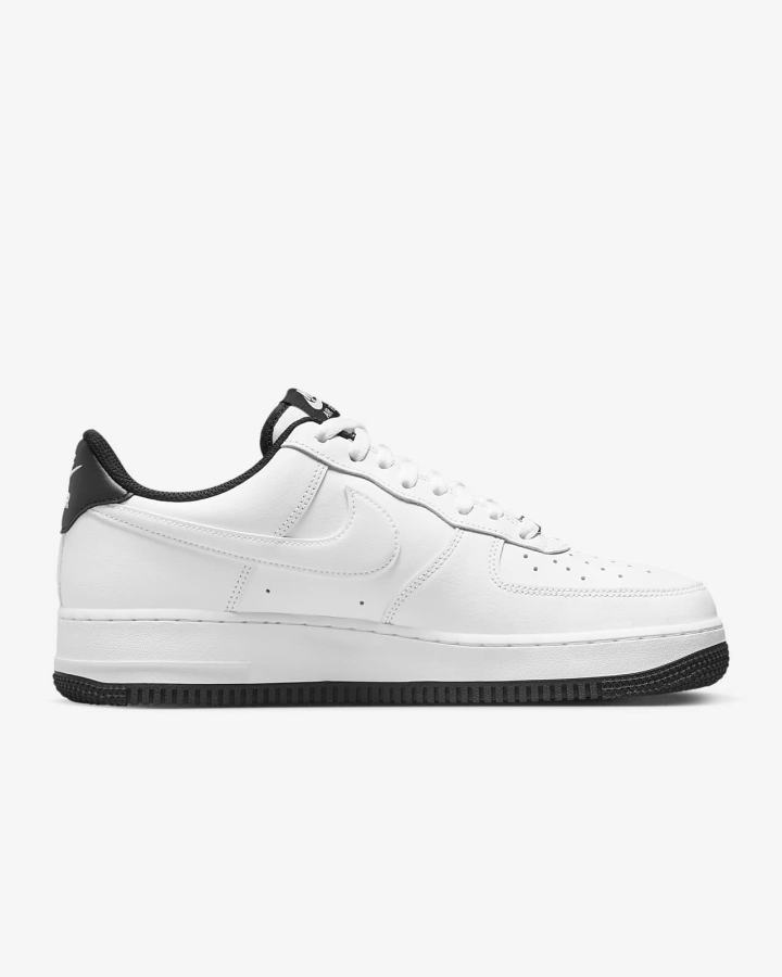 Zapatillas Nike Air Force 1 '07 Hombre Blancas Negras Blancas | LJOYM-1678