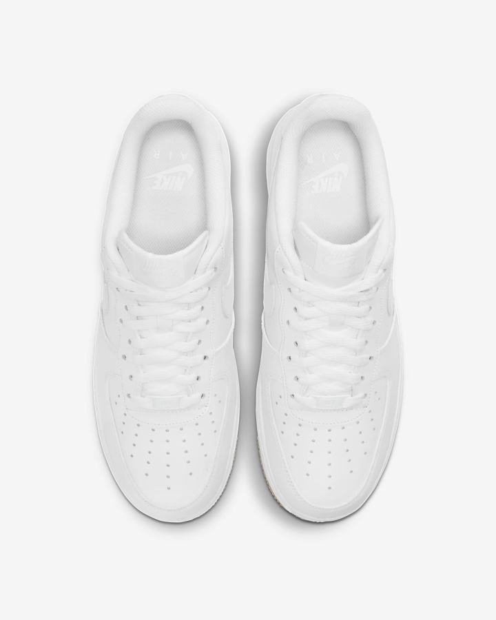Zapatillas Nike Air Force 1 '07 Hombre Blancas Marrones Claro Blancas | LOKXC-0584
