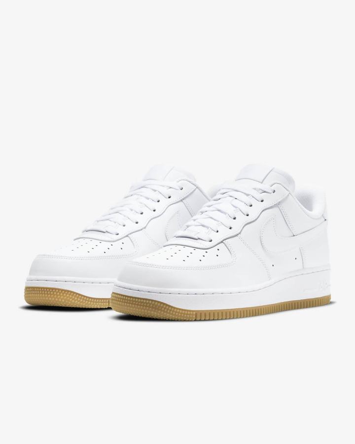 Zapatillas Nike Air Force 1 '07 Hombre Blancas Marrones Claro Blancas | LOKXC-0584