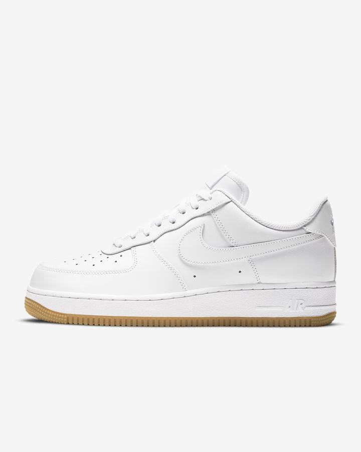 Zapatillas Nike Air Force 1 \'07 Hombre Blancas Marrones Claro Blancas | LOKXC-0584