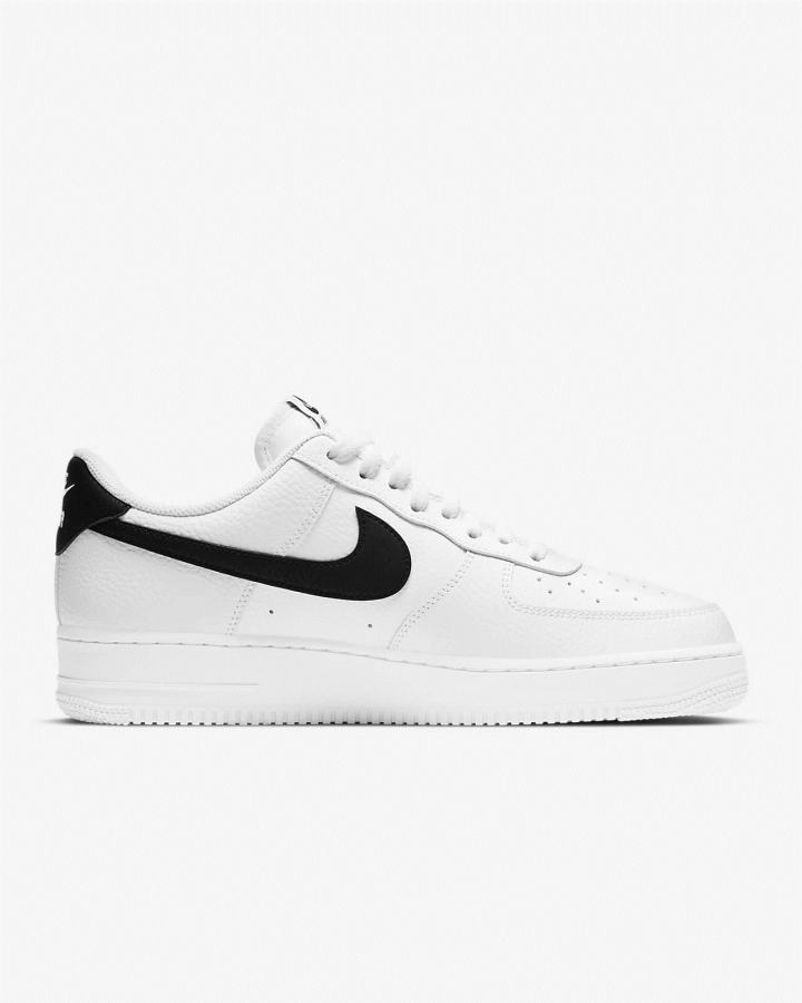 Zapatillas Nike Air Force 1 '07 Hombre Blancas Negras | YFJAD-3840