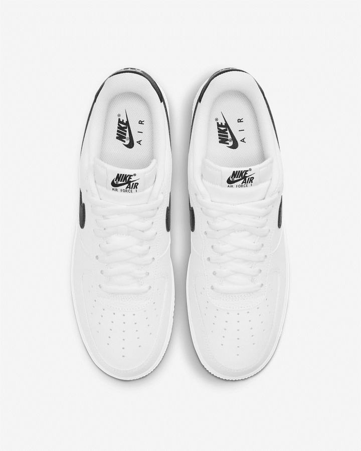 Zapatillas Nike Air Force 1 '07 Hombre Blancas Negras | YFJAD-3840