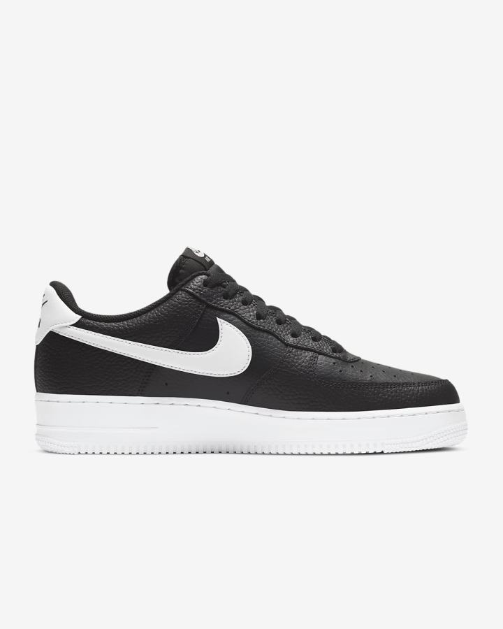 Zapatillas Nike Air Force 1 '07 Hombre Negras Blancas | WRYVD-9301