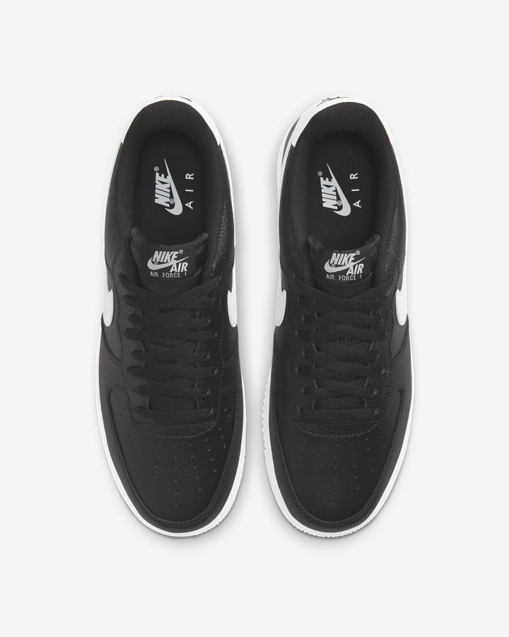 Zapatillas Nike Air Force 1 '07 Hombre Negras Blancas | WRYVD-9301