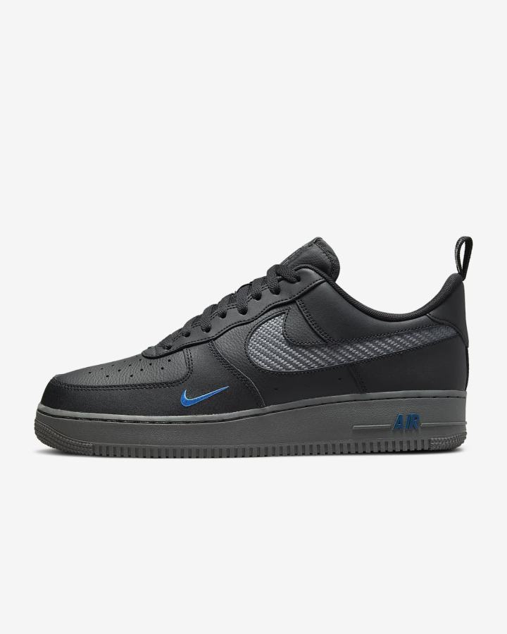 Zapatillas Nike Air Force 1 '07 Hombre Negras Gris Blancas | YXEDB-3061