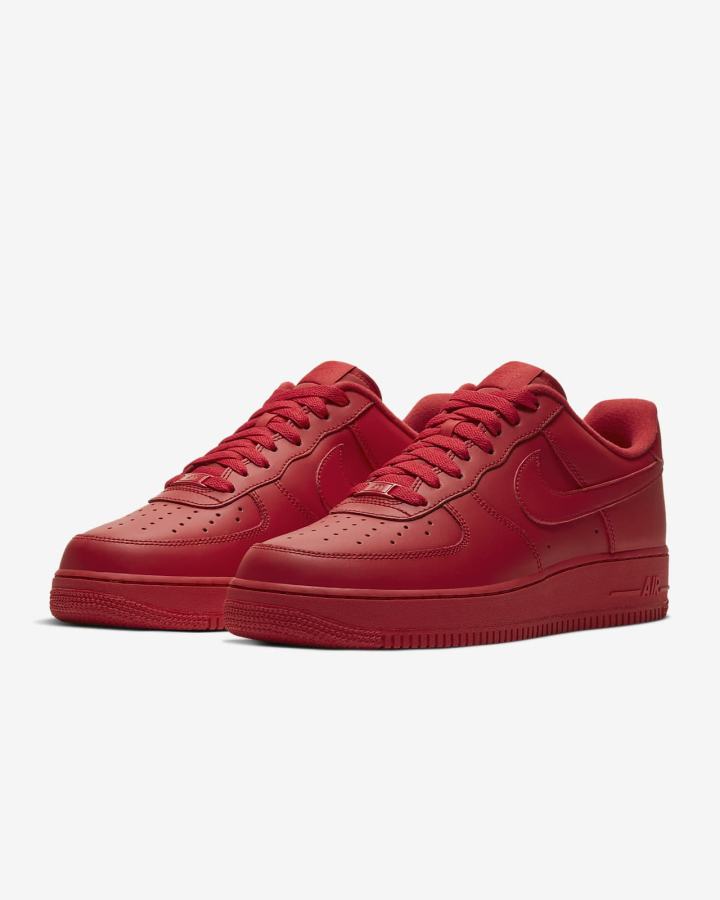 Zapatillas Nike Air Force 1 '07 LV8 1 Hombre Rojas Negras Rojas | OTHXR-3402