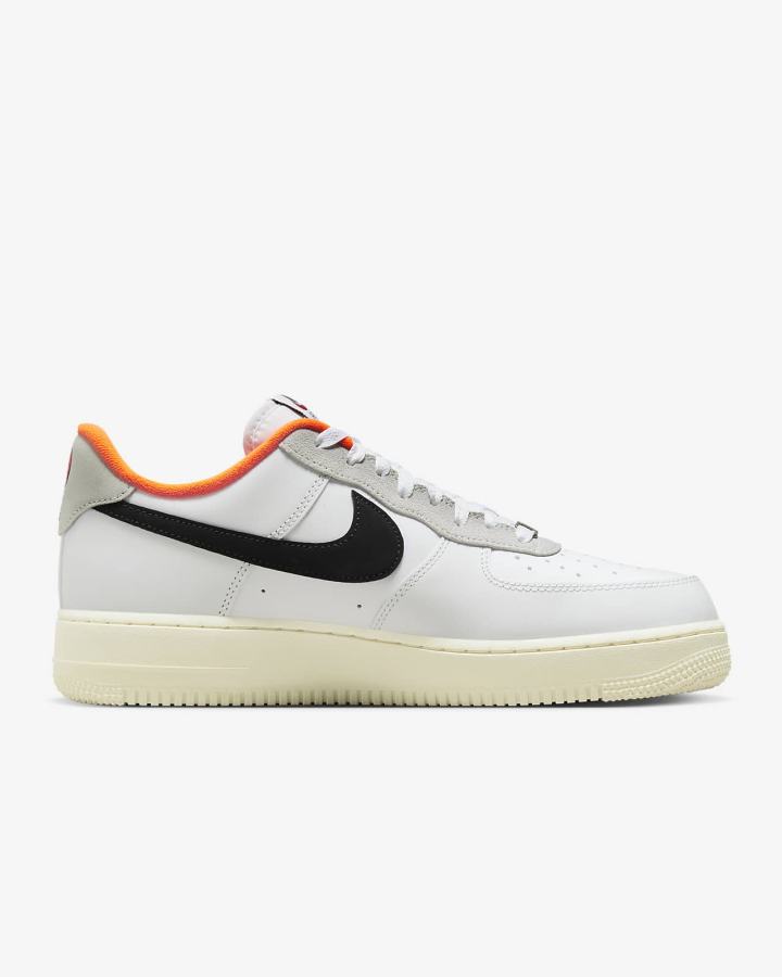Zapatillas Nike Air Force 1 '07 LV8 Hombre Blancas Naranjas Negras | MPGDQ-2943