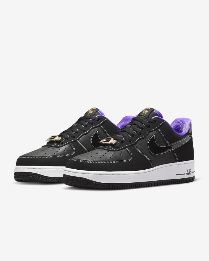 Zapatillas Nike Air Force 1 '07 LV8 Hombre Negras Gris Blancas Negras | TVQEX-5067