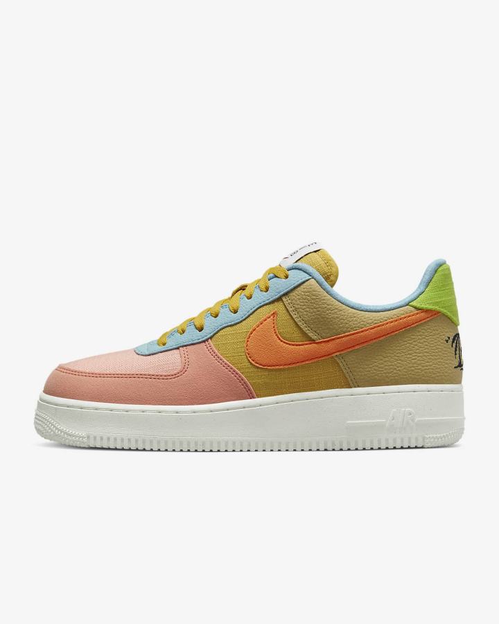 Zapatillas Nike Air Force 1 '07 LV8 Hombre Doradas Marrones Amarillo Oscuro | URKQF-4950
