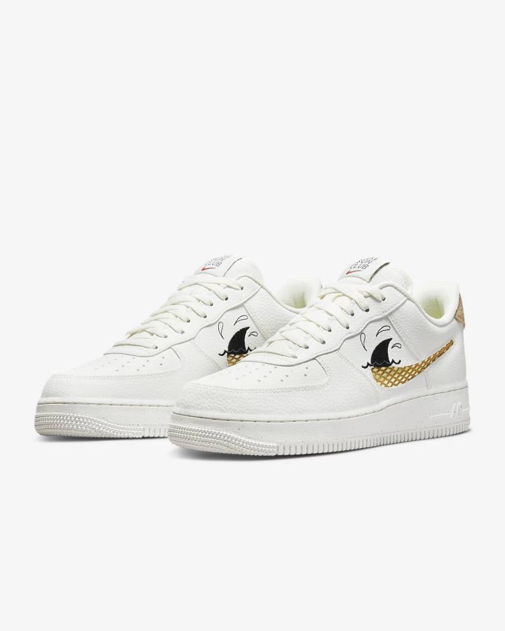 Zapatillas Nike Air Force 1 '07 LV8 Next Nature Hombre Negras Marrones Doradas | DVKLJ-5174