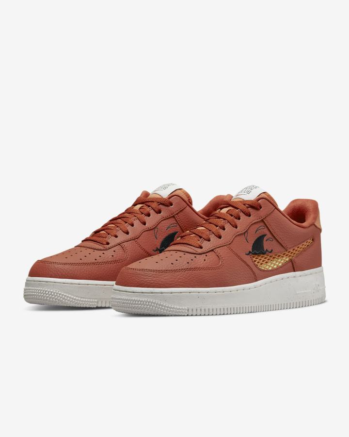 Zapatillas Nike Air Force 1 '07 LV8 Next Nature Hombre Negras Amarillo Oscuro | OANZM-5671