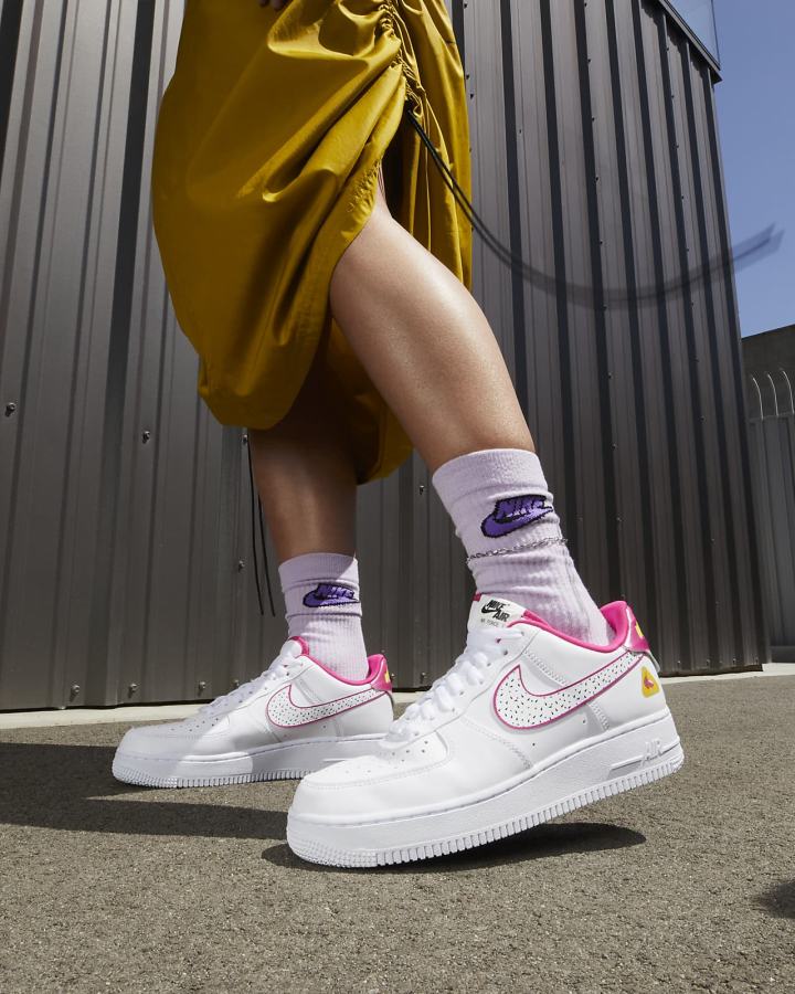 Zapatillas Nike Air Force 1 '07 LX Mujer Blancas Rosas Blancas | LWOGC-4609