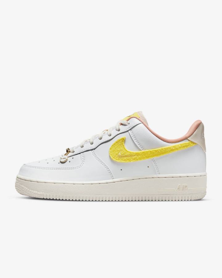 Zapatillas Nike Air Force 1 \'07 LX Mujer Blancas Amarillo | TZGVO-9532