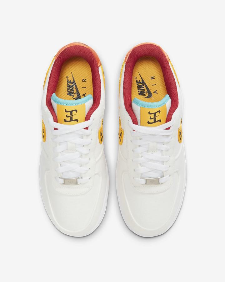 Zapatillas Nike Air Force 1 '07 LX Mujer Blancas Doradas | YARJF-0347