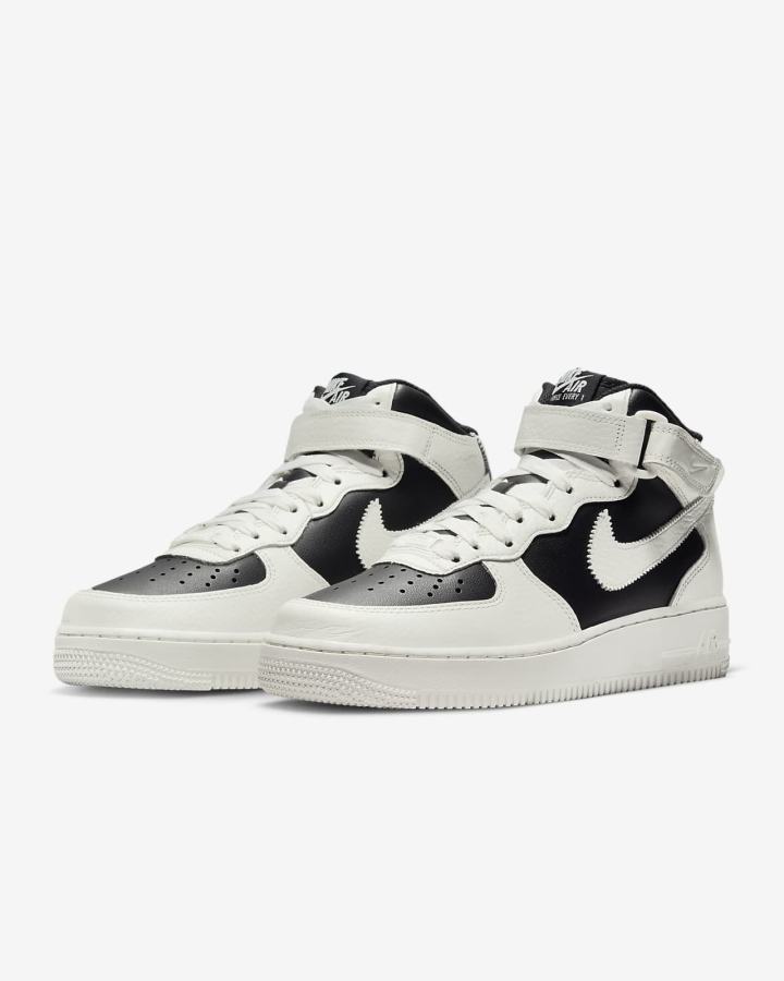 Zapatillas Nike Air Force 1 '07 Mid Mujer Negras | CVLPE-2863