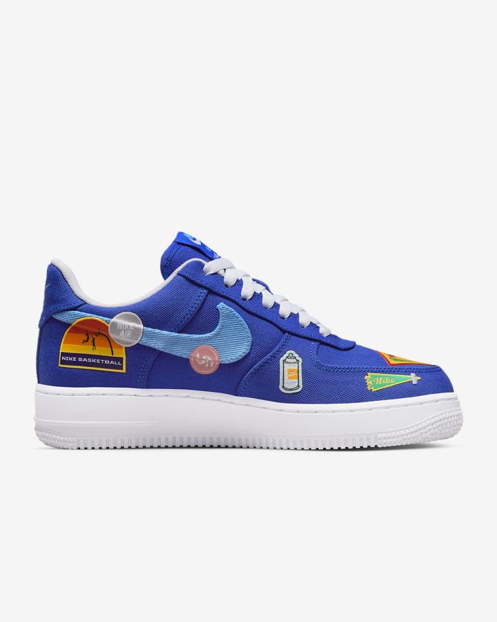 Zapatillas Nike Air Force 1 '07 Mujer Azules Blancas Azules | NJYKQ-1547