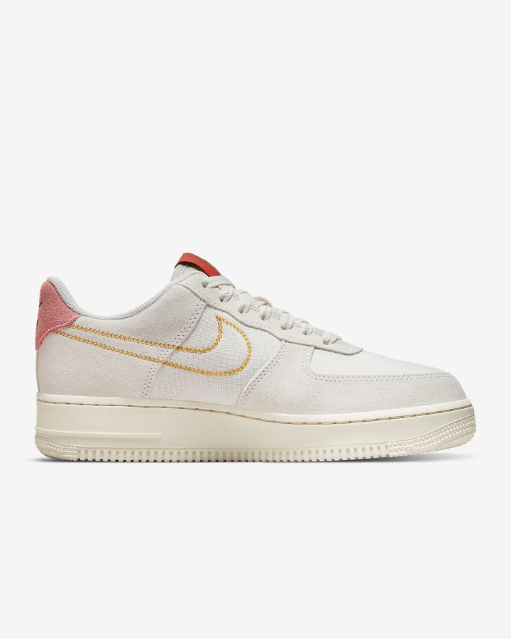 Zapatillas Nike Air Force 1 '07 Mujer Blancas Coral | RCWKF-9165
