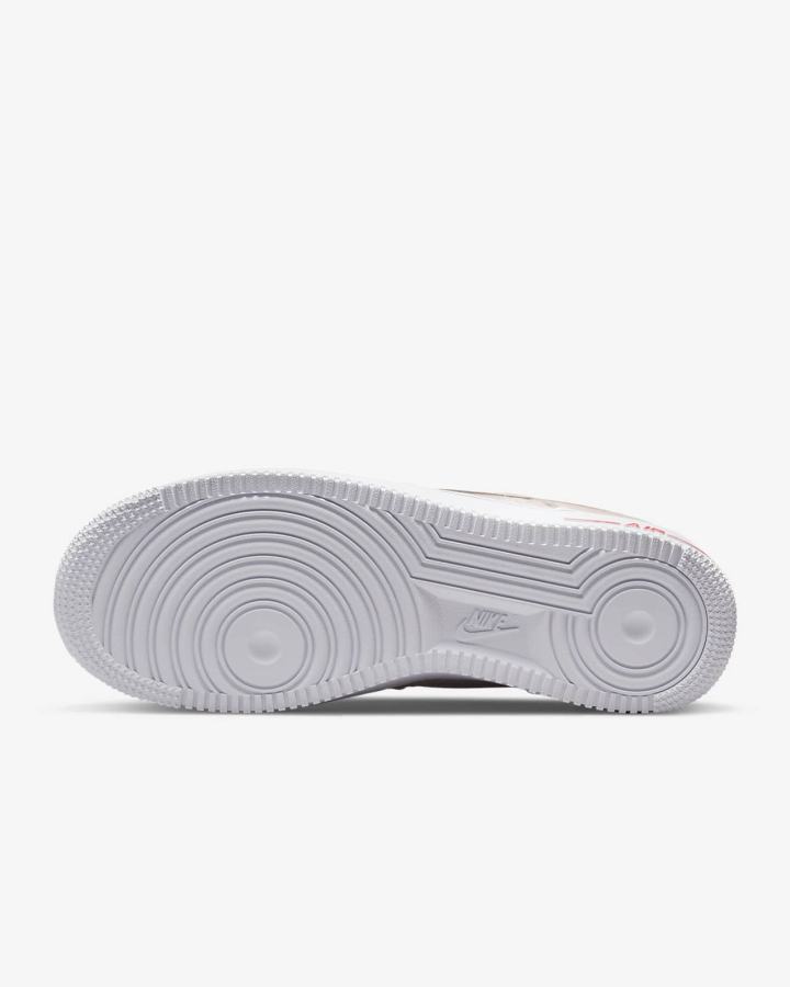 Zapatillas Nike Air Force 1 '07 Mujer Kaki Gris Rojas Blancas | ZNYCA-9270