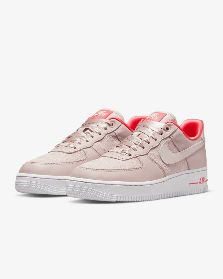 Zapatillas Nike Air Force 1 '07 Mujer Kaki Gris Rojas Blancas | ZNYCA-9270