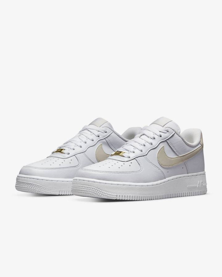 Zapatillas Nike Air Force 1 '07 Next Nature Mujer Blancas Metal Doradas Marrones Claro | GECDK-5387