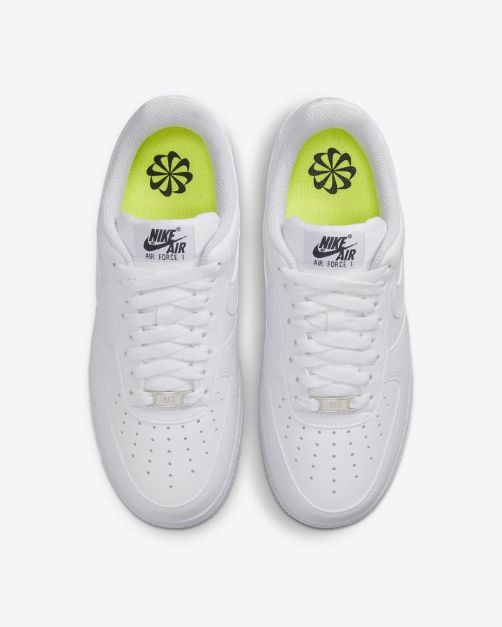 Zapatillas Nike Air Force 1 '07 Next Nature Mujer Blancas Negras Metal Plateadas | PFQYA-2549