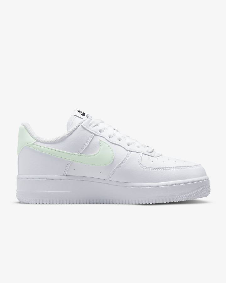 Zapatillas Nike Air Force 1 '07 Next Nature Mujer Blancas Negras Metal Plateadas Verde | VARPT-8152