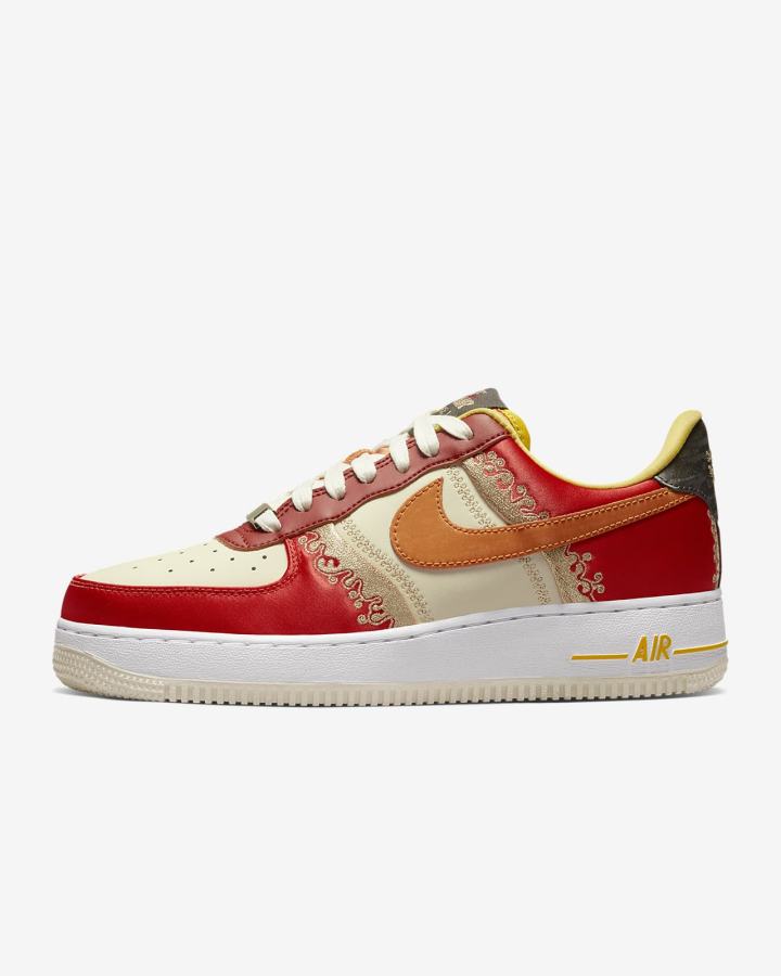 Zapatillas Nike Air Force 1 '07 Premium Mujer Rojas Amarillo Oscuro | OJMER-1928