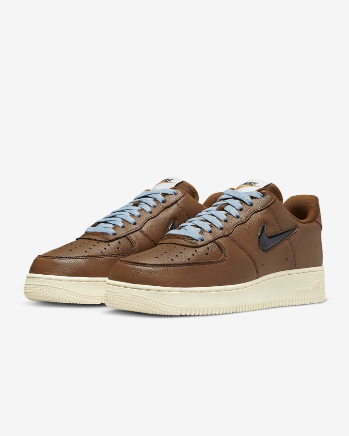 Zapatillas Nike Air Force 1 '07 Premium Vintage Hombre Naranjas Negras | XRPHK-6093