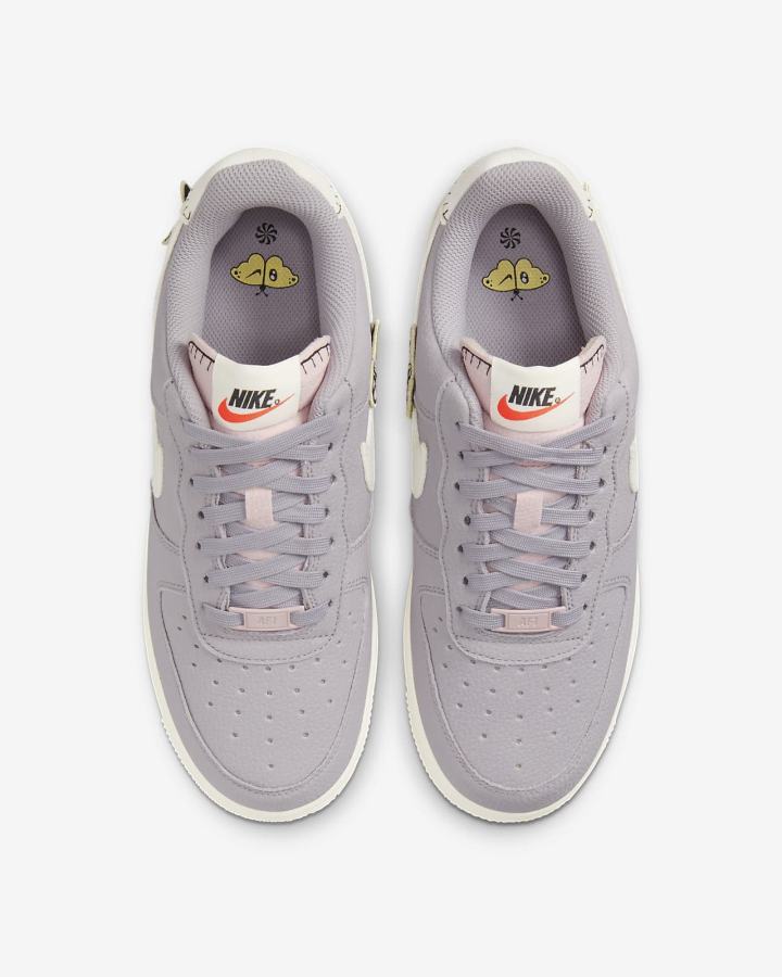 Zapatillas Nike Air Force 1 '07 SE Mujer Gris Rosas Negras Blancas | DOGTU-9348