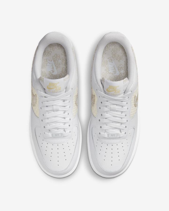Zapatillas Nike Air Force 1 '07 SE Mujer Blancas Limón Azules Multicolor | FQXVR-1246