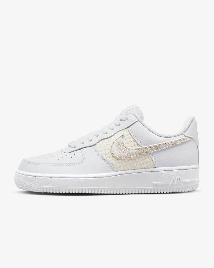 Zapatillas Nike Air Force 1 \'07 SE Mujer Blancas Limón Azules Multicolor | FQXVR-1246
