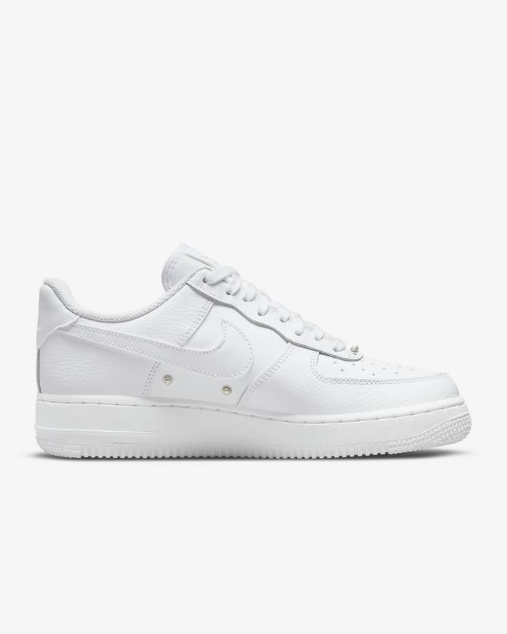 Zapatillas Nike Air Force 1 '07 SE Mujer Blancas Metal Plateadas Negras | LGEWC-7512