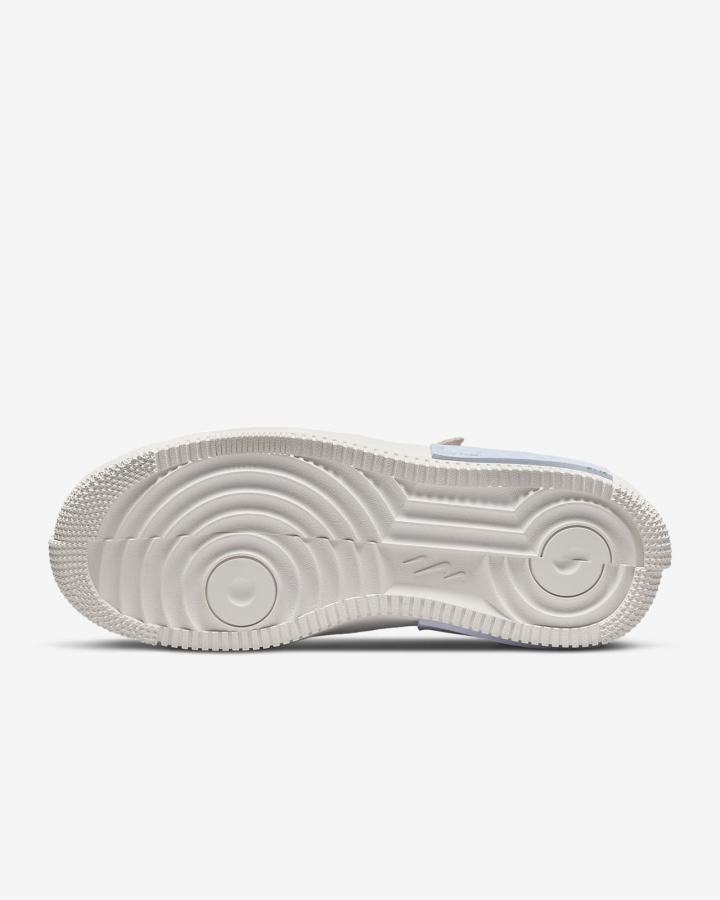 Zapatillas Nike Air Force 1 Fontanka Mujer Blancas Limón Azules Claro | ANURJ-4625