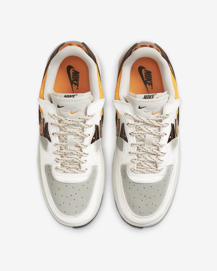 Zapatillas Nike Air Force 1 Fontanka Mujer Marrones Beige Claro Amarillo | KQHPW-5671