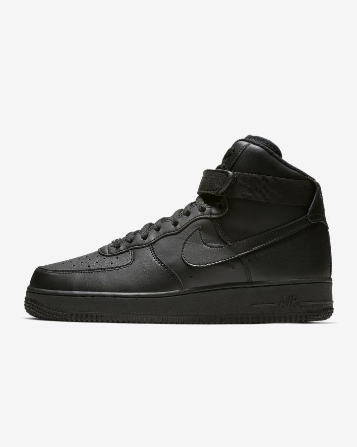 Zapatillas Nike Air Force 1 High \'07 Hombre Negras | GAEIP-6379