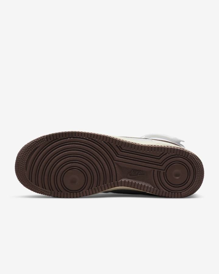 Zapatillas Nike Air Force 1 High '07 LV8 Vintage Hombre Blancas Gris Chocolate Claro | GOJXU-0134