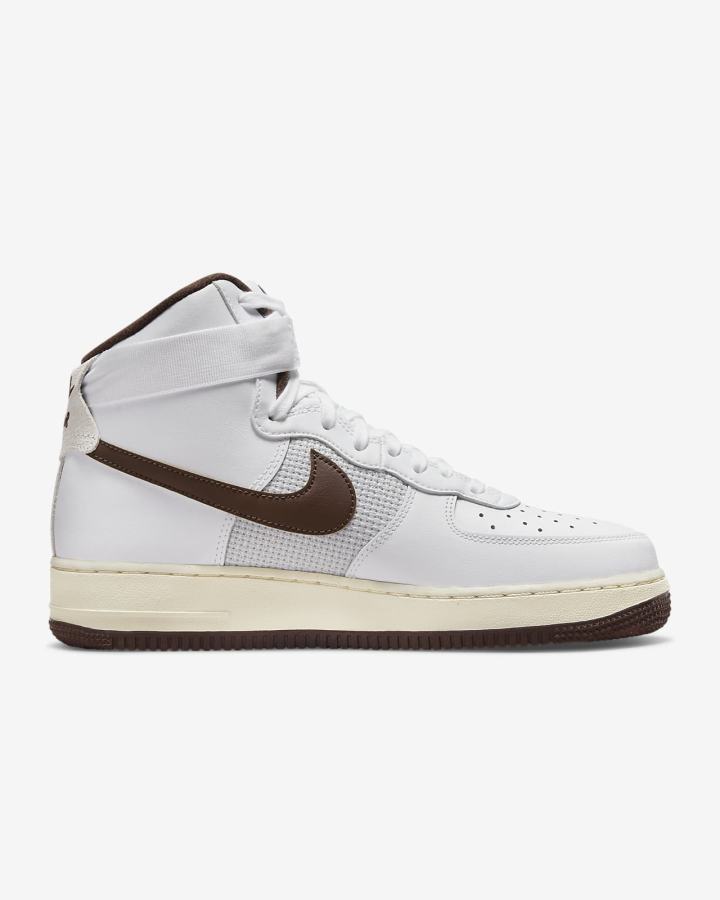 Zapatillas Nike Air Force 1 High '07 LV8 Vintage Hombre Blancas Gris Chocolate Claro | GOJXU-0134