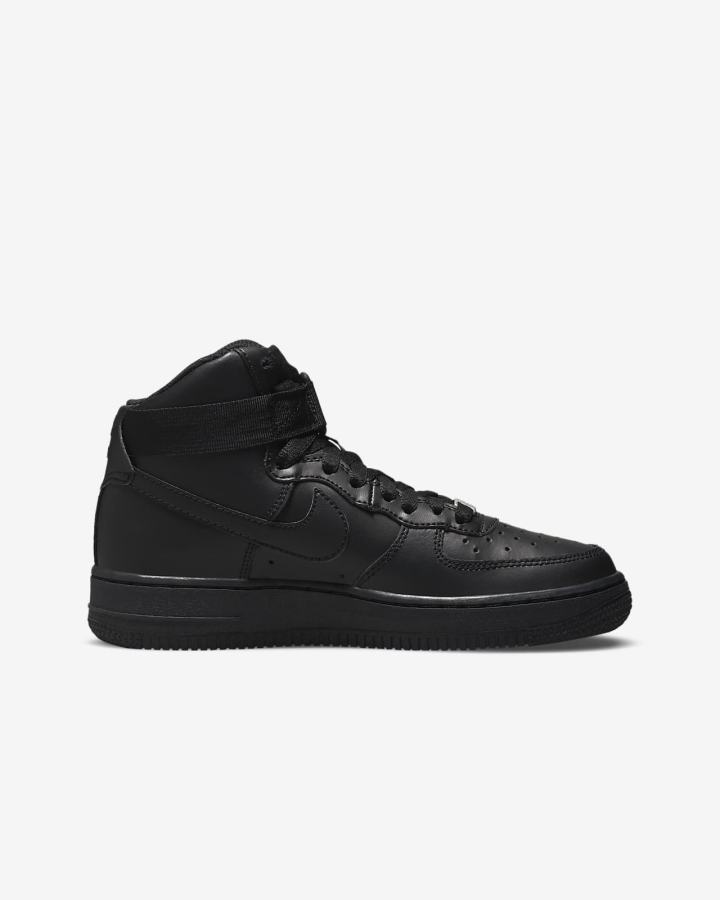 Zapatillas Nike Air Force 1 High LE Kids Niño Negras | GOBFQ-2897