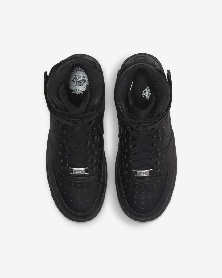 Zapatillas Nike Air Force 1 High LE Kids Niño Negras | GOBFQ-2897