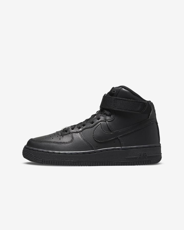 Zapatillas Nike Air Force 1 High LE Kids Niño Negras | GOBFQ-2897