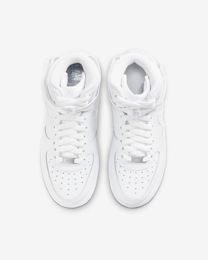 Zapatillas Nike Air Force 1 High LE Kids Niña Blancas | JRUZA-8564