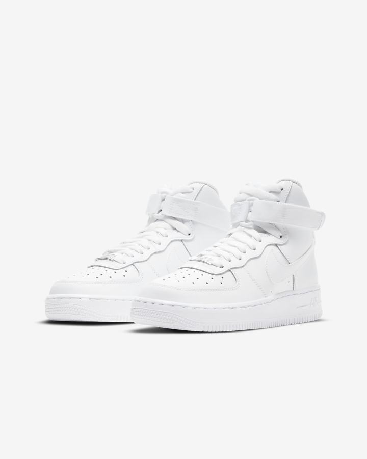 Zapatillas Nike Air Force 1 High LE Kids Niña Blancas | JRUZA-8564