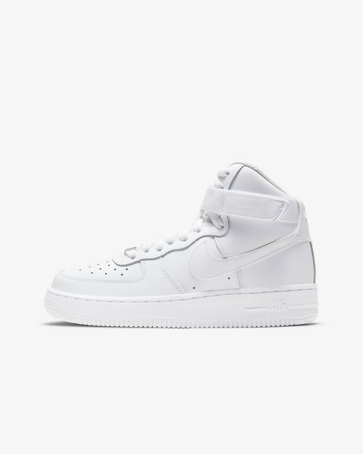 Zapatillas Nike Air Force 1 High LE Kids Niña Blancas | JRUZA-8564