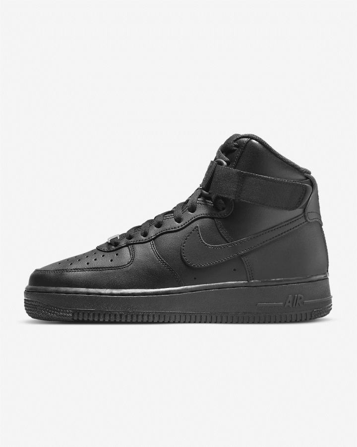 Zapatillas Nike Air Force 1 High Mujer Negras | PYUFJ-7456