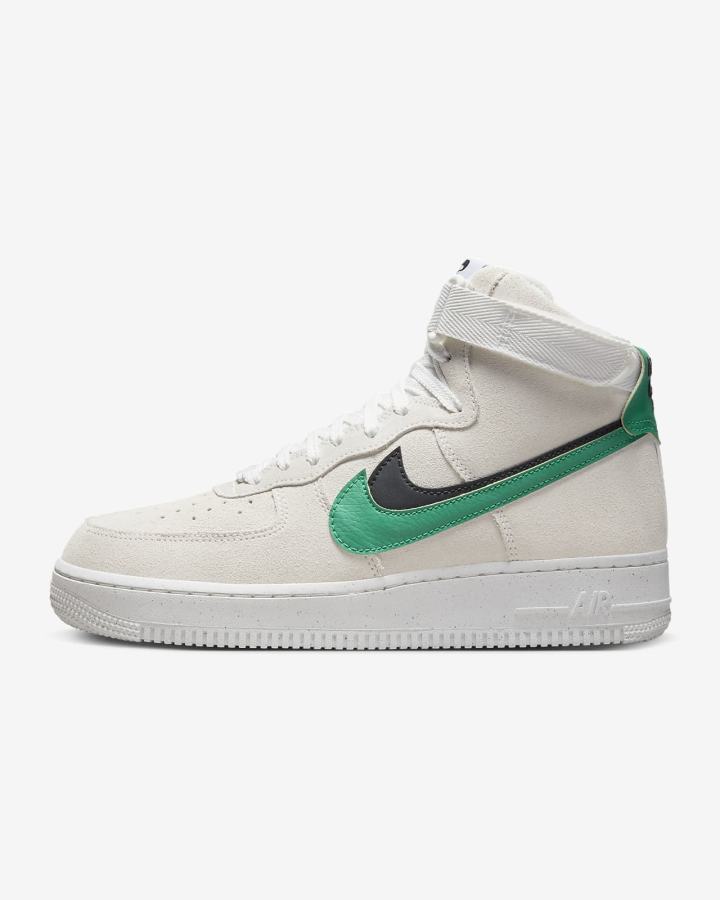 Zapatillas Nike Air Force 1 High SE Mujer Blancas Negras Verde | XORPW-3659