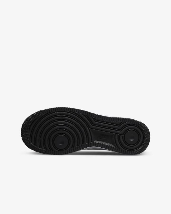 Zapatillas Nike Air Force 1 Kids Niño Blancas Negras Blancas | JZBTK-9452