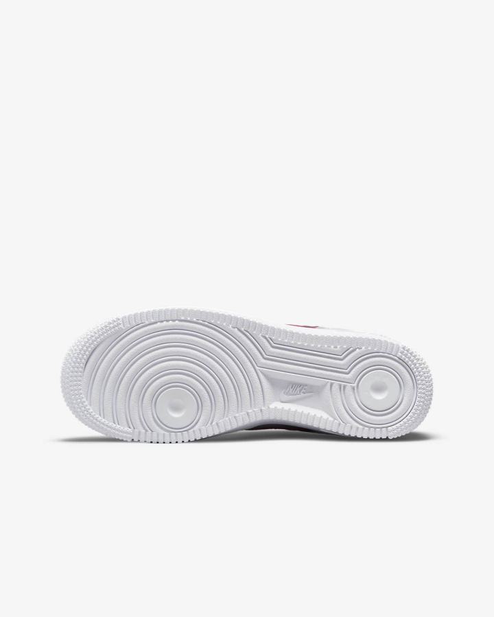 Zapatillas Nike Air Force 1 Kids Niño Blancas Rosas | QMNHR-4980