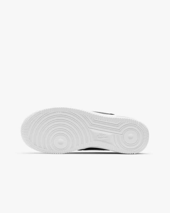 Zapatillas Nike Air Force 1 Kids Niño Negras Blancas | XFUYA-9763